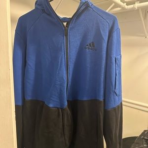 Men’s Black & Blue Adidas Hoodie
